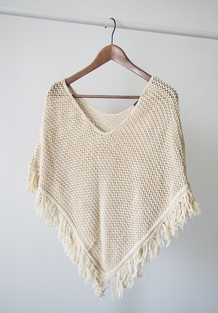Folded knit sweater